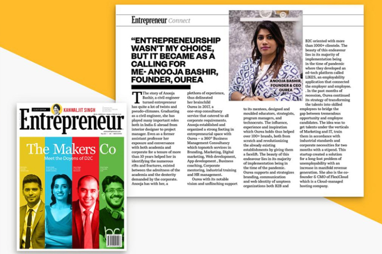 Feature on Our Founder in Entrepreneur India